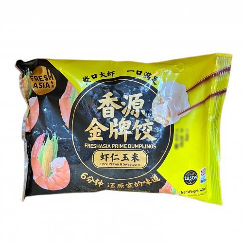 香源水饺 金牌虾仁玉米400g