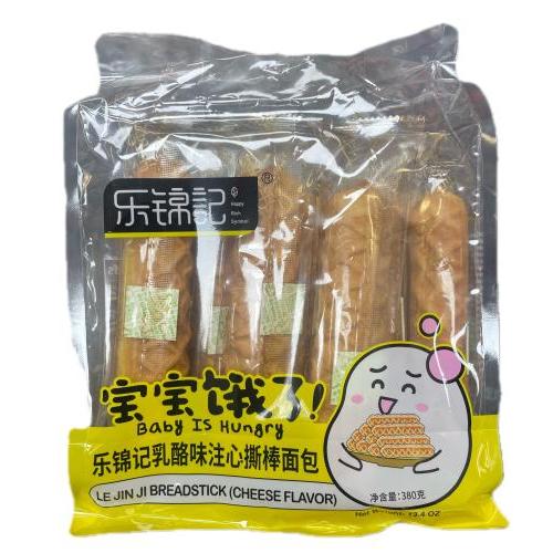 乐锦记乳酪味注心撕棒面包 380克